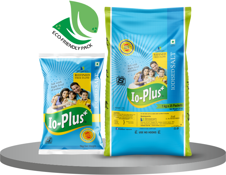 Io-Plus Refined Iodised Salt - Blue Pack